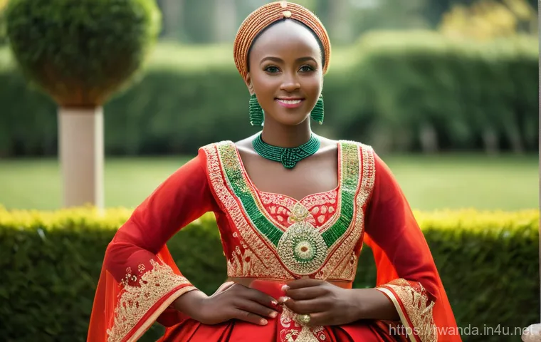 르완다 전통 결혼식 풍경 - A vibrant scene depicting a Rwandan dowry negotiation (Gusaba), with an older man playfully placing ... 르완다 전통 결혼식 풍경 - A vibrant scene depicting a Rwandan dowry negotiation (Gusaba), with an older man playfully placing ...