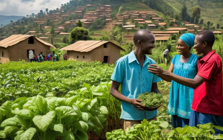 르완다의 주요 사회운동 - A dynamic image of young Rwandan MZ-generation individuals, aged 18-25, actively participating in di... 르완다의 주요 사회운동 - A dynamic image of young Rwandan MZ-generation individuals, aged 18-25, actively participating in di...