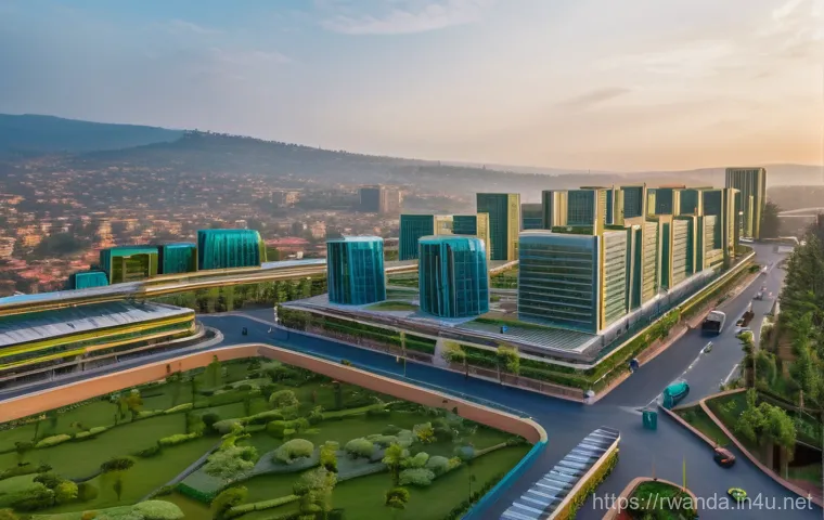르완다의 도시 계획 - Image Prompt 1: Kigali - A Smart and Modern African City**