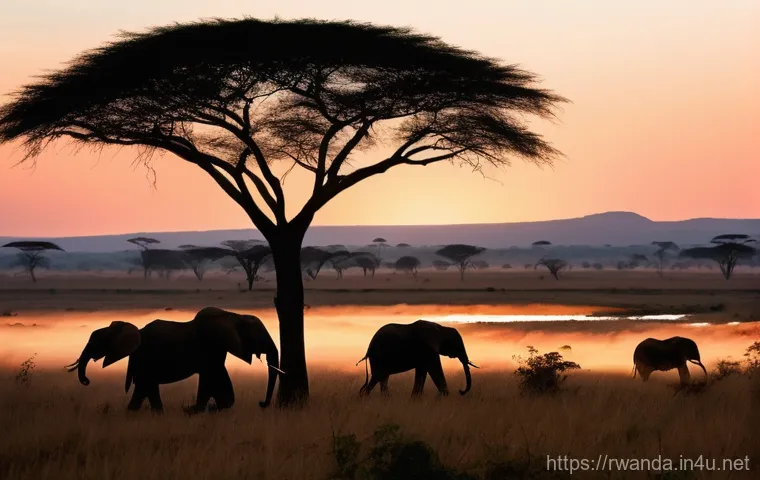 르완다의 주요 공원 - **Prompt 1: A serene encounter with a mountain gorilla family in Volcanoes National Park.**
    "A m...